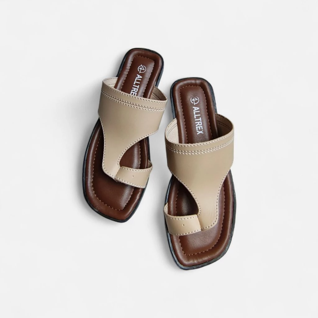 Sandal Jempol Wanita Kulit Sintetis Casual - Alltrex - Gambar 3
