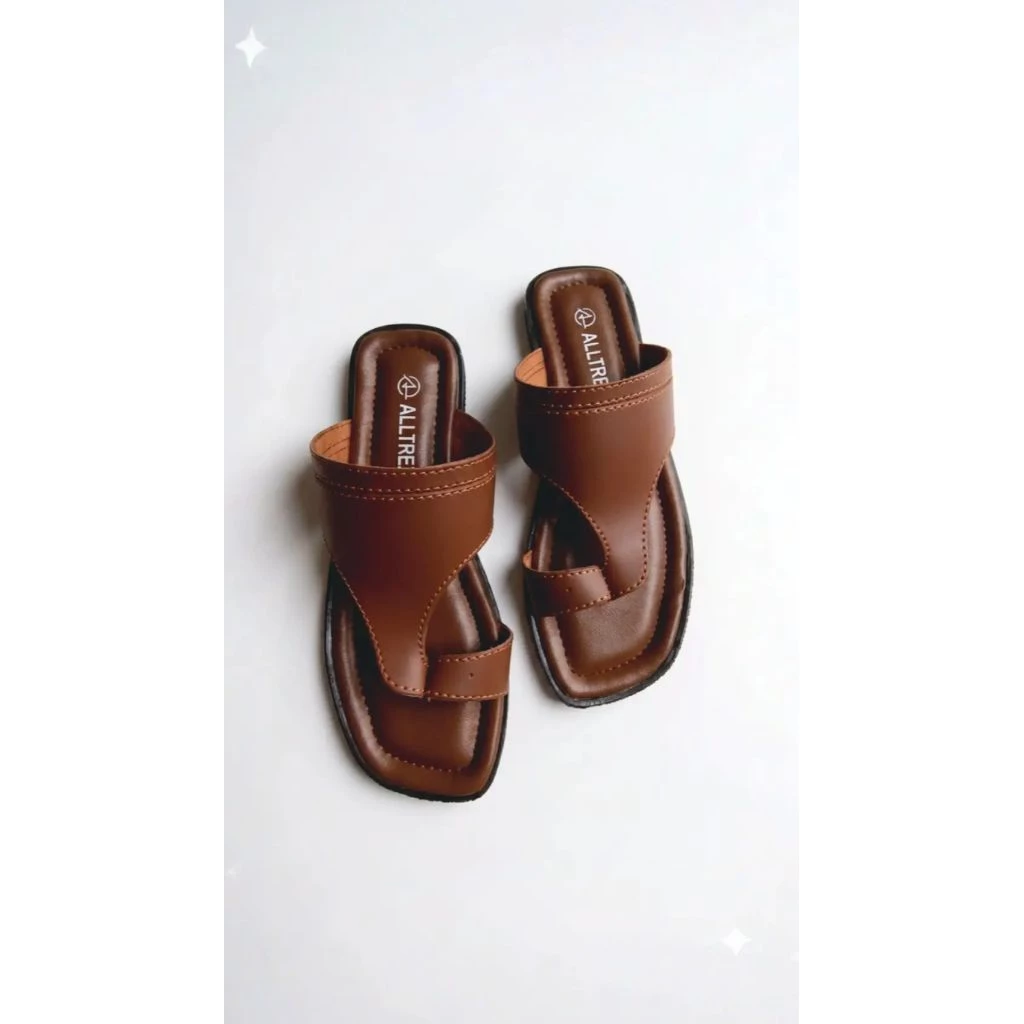 Sandal Jempol Wanita Kulit Sintetis Casual - Alltrex - Gambar 4